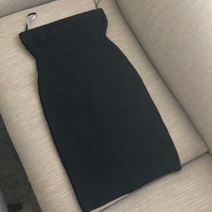 Strapless Herve Leger bandage dress XXS